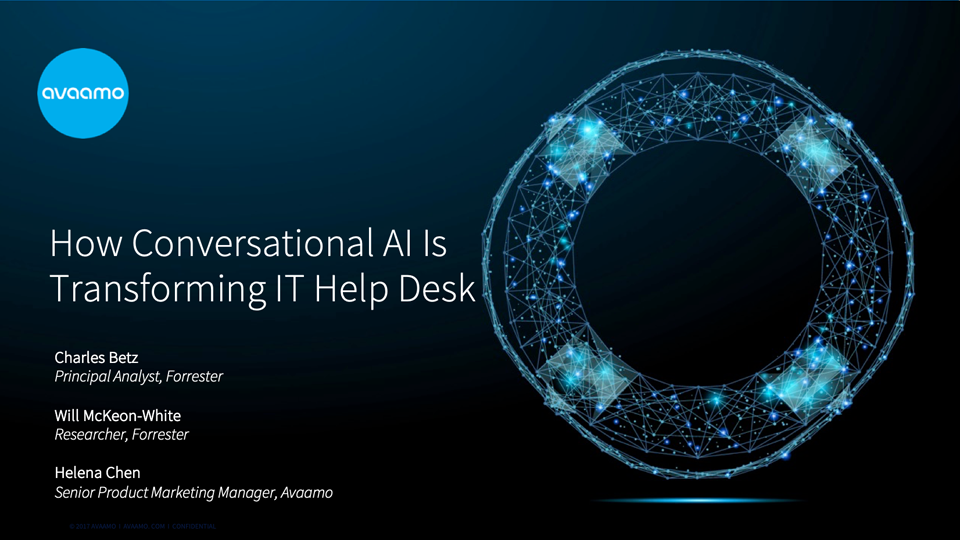 Transform IT helpdesks using Conversational AI