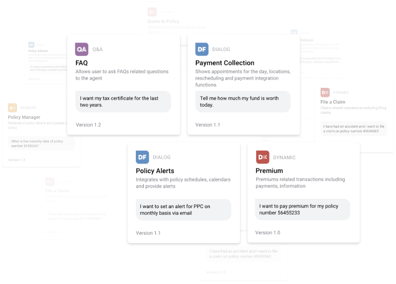 Explore Avaamo's IVA enterprise skillset