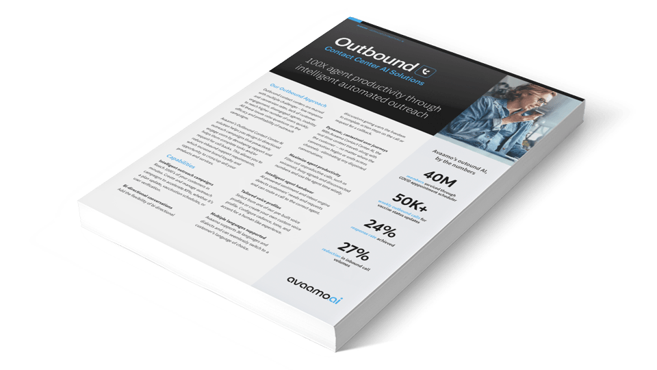 landingpage outbound contact center ai
