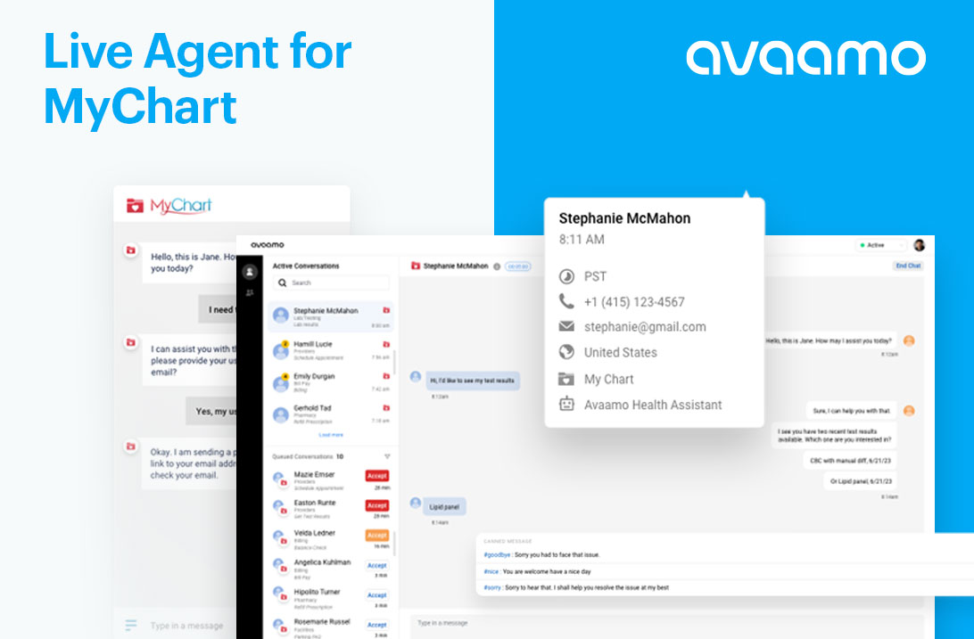 live agent mychart
